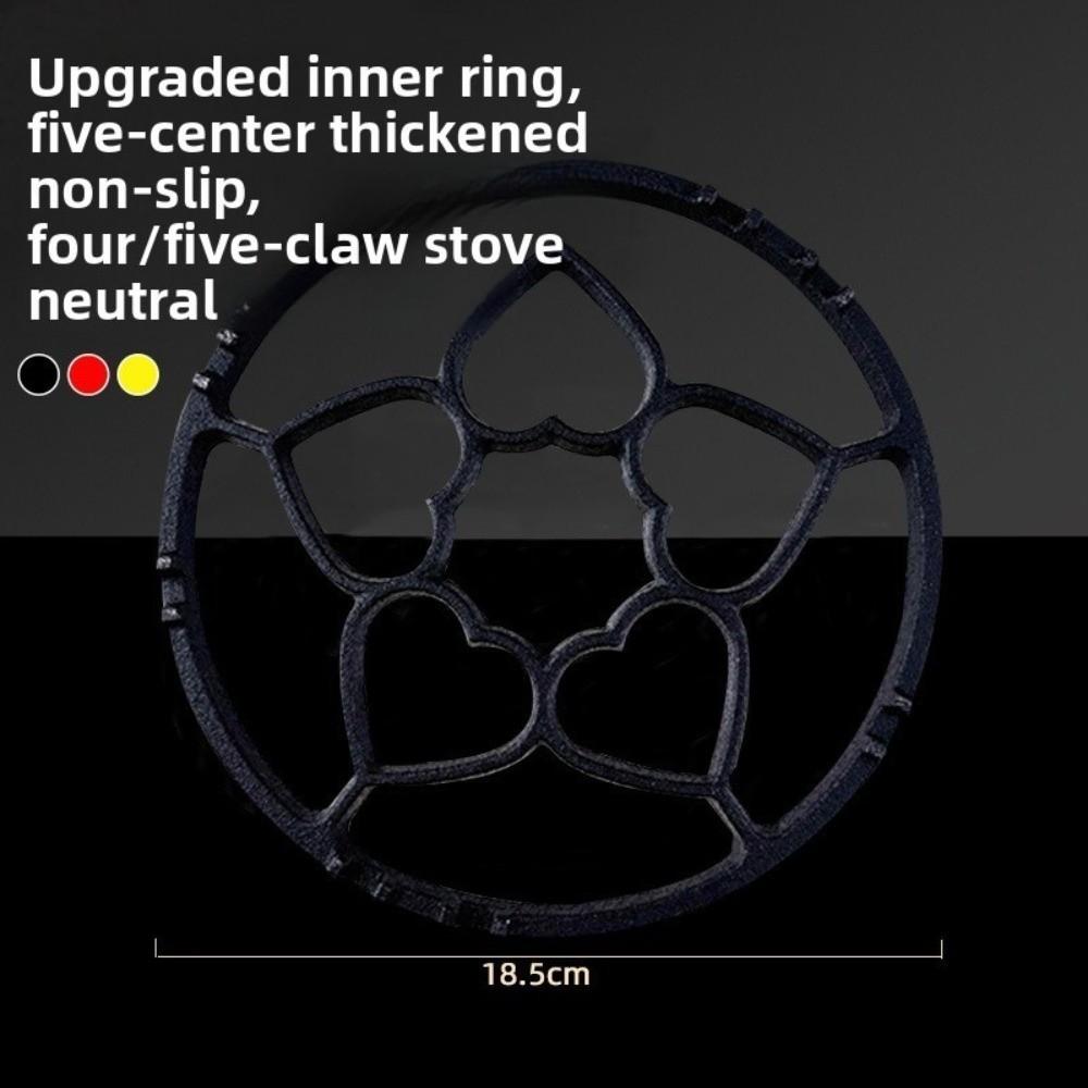 Cast Iron Gas Stove Stand Universal Fit Easy to Install Milk Pot Holder Anti-slip Design Thicken Cooktop Rack Kitchen Gadgets