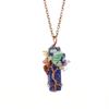 Tree Of Life Design Crystal Tree Of Life Irregular Crystal Crushed Stone Pendant  Gift For Women