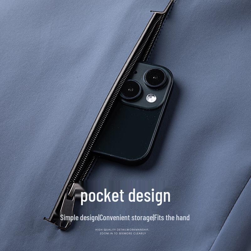 SHANSHAN Men's Business Casual Stand-Collar 3-Proof Jacket