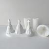 3D Bride Wedding Dress Silicone Candle Mold Bridegroom Suit Resin Casting Moulds