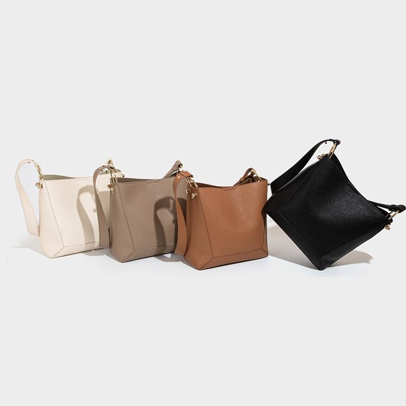 Large Capacity Bucket Bag for Women 2025 New High-end Single Shoulder Crossbody Bag Large Casual Simple French Style Women's Bag