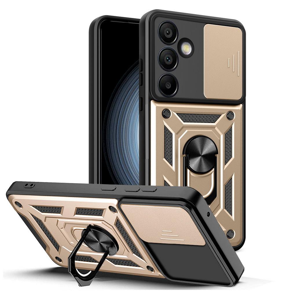 Militärische Panzerungshalterung Kameraschutzhülle für Samsung Galaxy S24 S24 Ultra S23 S22 Plus S21 S20 Hybridringständer Stoßfeste Vollschutzabdeckung