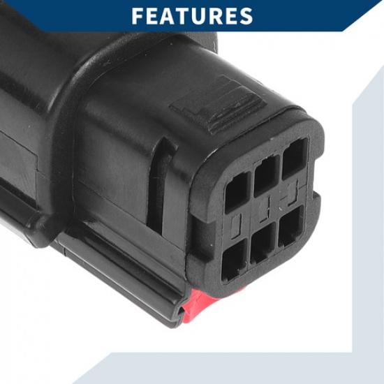 Car Headlight Socket Plug 1 Set  for Ford Mondeo Black Plastic