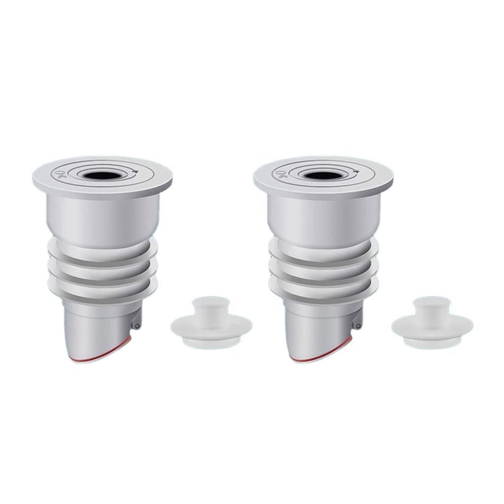 2 st avloppsrörstätningar Täckning Silikon ABS Tvättmaskin Tätningspluggar set för luktstopp & avloppsskydd
