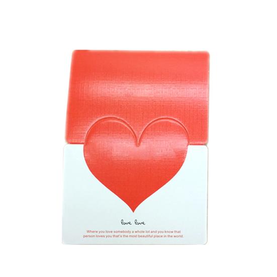 Convenient Blessing Card Space-saving Paper Foldable Eye-catching Long Lasting Greeting Card for Girls