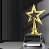 Customized Plastic Crystal Little Star Small Trophy, Commemorative Celebration, Children's Activity Gift, Home Decoration, 1Pc