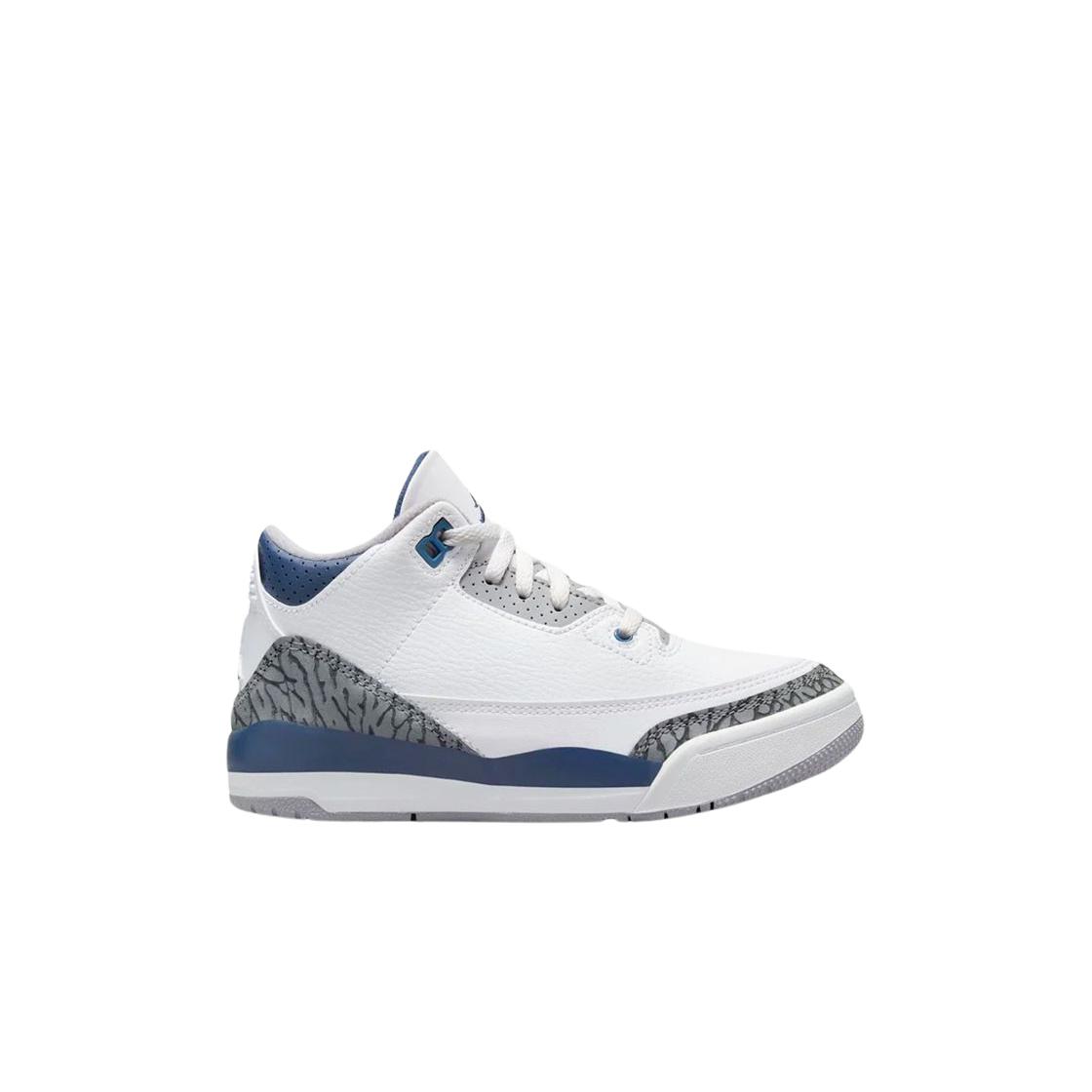 (п.с.) Jordan 3 Retro Белый Полуночный Синий 200