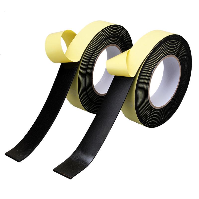 Weitian Black EVA 153MM Thick Single-Sided Adhesive Shockproof Battery Floor Sealing Foam Strip.