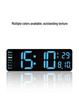 13-Inch Minimalist Wall/Table Clock with Large Digital Display, Multiple Alarms & Multifunction Features - Model 6629