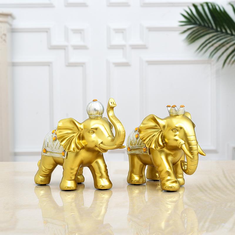 

Удачи фигурка слона, коллекция фигурок для украшения домашнего декора, стола в гостиной, керамическая скульптура для украшения подарков