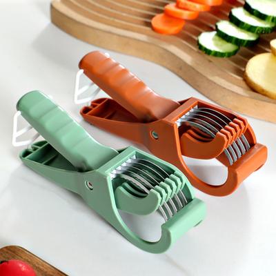 Gemüseschneider, Hobel, Klinge aus rostfreiem Stahl, multifunktionaler Kartoffelschneider, Salatschneider, Reibe, ergonomischer Griff
