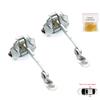 EDP226-1 2 Pieces Rear Left AND Right Door Catch Hinge Brake Stop Check Strap Limiter for Citroen C3 MK1 MK2 2002-2016 9181.L9