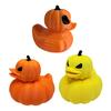 Pumpkin Duck Figurine 3D Printed Halloween Duck Statue Tabletop Duck Pumpkin Centerpiece for Shelves Mantel Entryway Bedroom