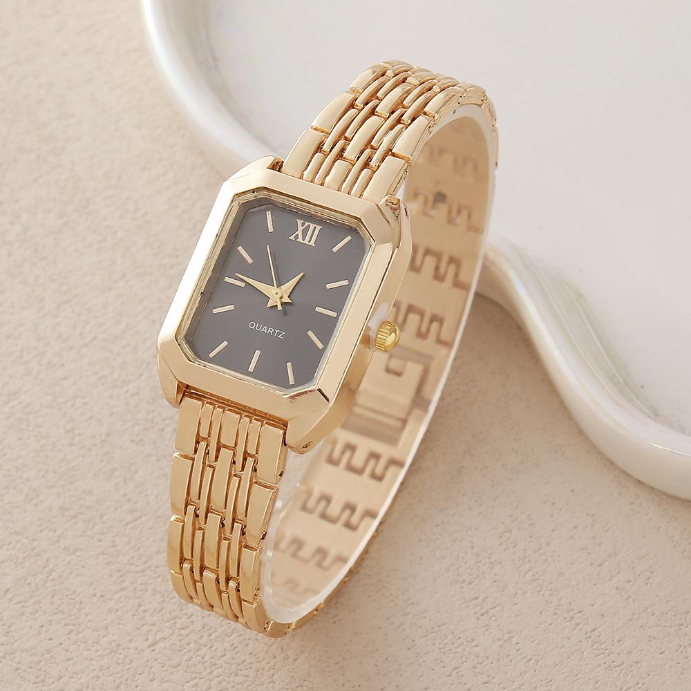 Light Luxury Steel Belt Women's Watch Female Student Square Quartz Watch Bracelet Watch