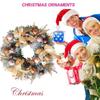 Christmas Wreath Outdoor With Pine Cone Balls Bow Winter Holiday Decor Artificial Christmas Wreath For Entrance Porch Outdoor