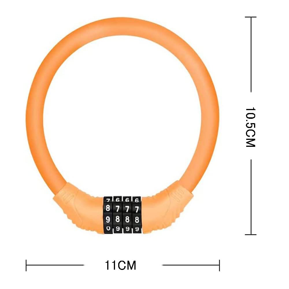 Samcos Bicycle Lock Bicycle Cable Lock Dial Lock Wire Lock