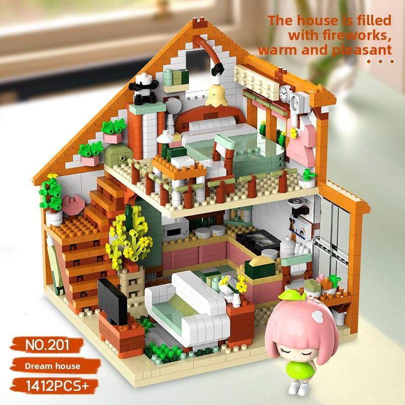 Dream House Girls Assembly Building Block Puzzle Toys For Kids Fun And Gift