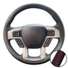 Braid Perforated Artificial Leather King Ranch Lariat Platinum XL XLT 2015-2017 Volant Steering Wheel Cover For Ford F-150