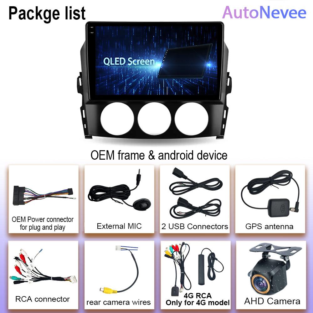 Android 14 Auto For Mazda MX-5 MX5 III 3 NC 2005 - 2015 Car Radio Multimedia Player Stereo Carplay Autoradio 5G Wifi No 2Din DVD