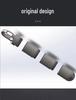 Stainless Steel Waterproof Pill Bottle Keychain - Portable Multi-Compartment EDC Storage.