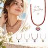 Handmade Cord Chain Necklace Colorful Boho Necklace New Chain Pendant Necklace Party Occasion