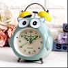 Cartoon Owl Mute Digital Wake Up Table Clock Cute Totoro Ring Bell Metal Bedroom Quartz Alarm Clock With Night Light