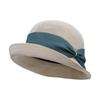 Bow straw hat women travel sunscreen casual sun hat spring and summer outdoor straw bucket hat