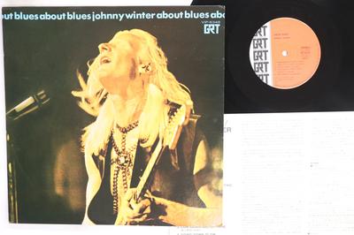 LP Record JOHNNY WINTER  About Blues VIP6348 GRT 1970 Japan Rock Used