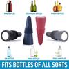 New 6/2/1PC Silicone Wine Bottle Stopper Set Whiskey Leak Proof Beer Champagne Bottle Cap Closer Wine Cork Lid Bar Accessories