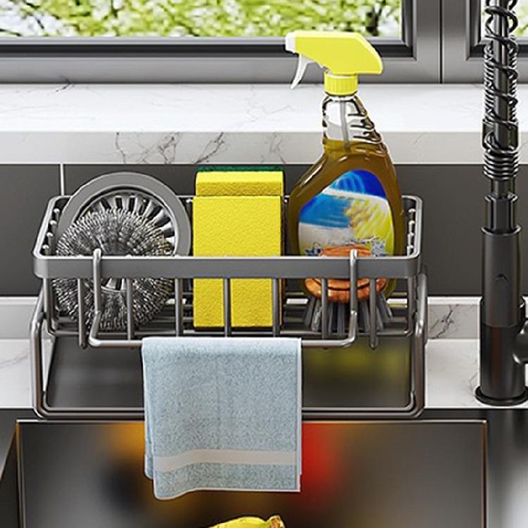 Kitchen Sink Sponge Organizer Multilayers Dish Cloth Storage Rack Kitcenwares