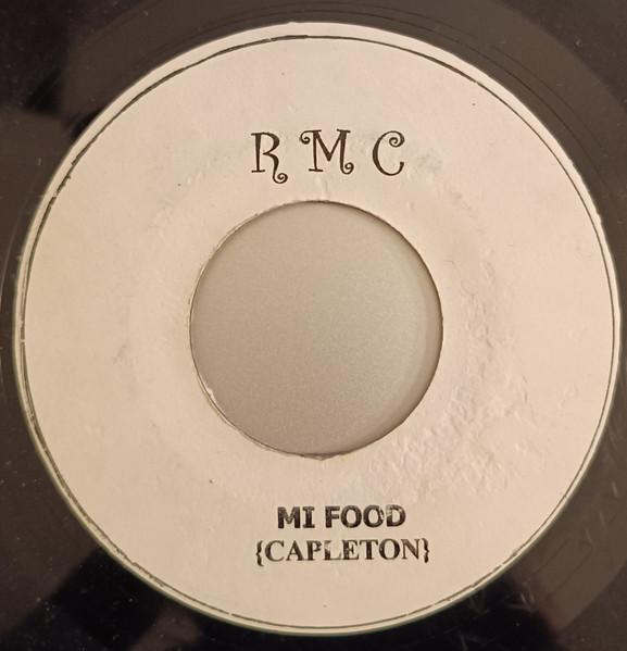 

7inch Record CAPLETON SQJ Mi Food Hip Hop Remix One Time NONE RMC Records Jamaica Reggae Ska Dub Used