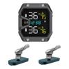 Alarm tlaku a teploty pneumatik motocyklu se 2 senzory Bezdrátový systém monitorování tlaku v pneumatikách pro dvoukolová vozidla
