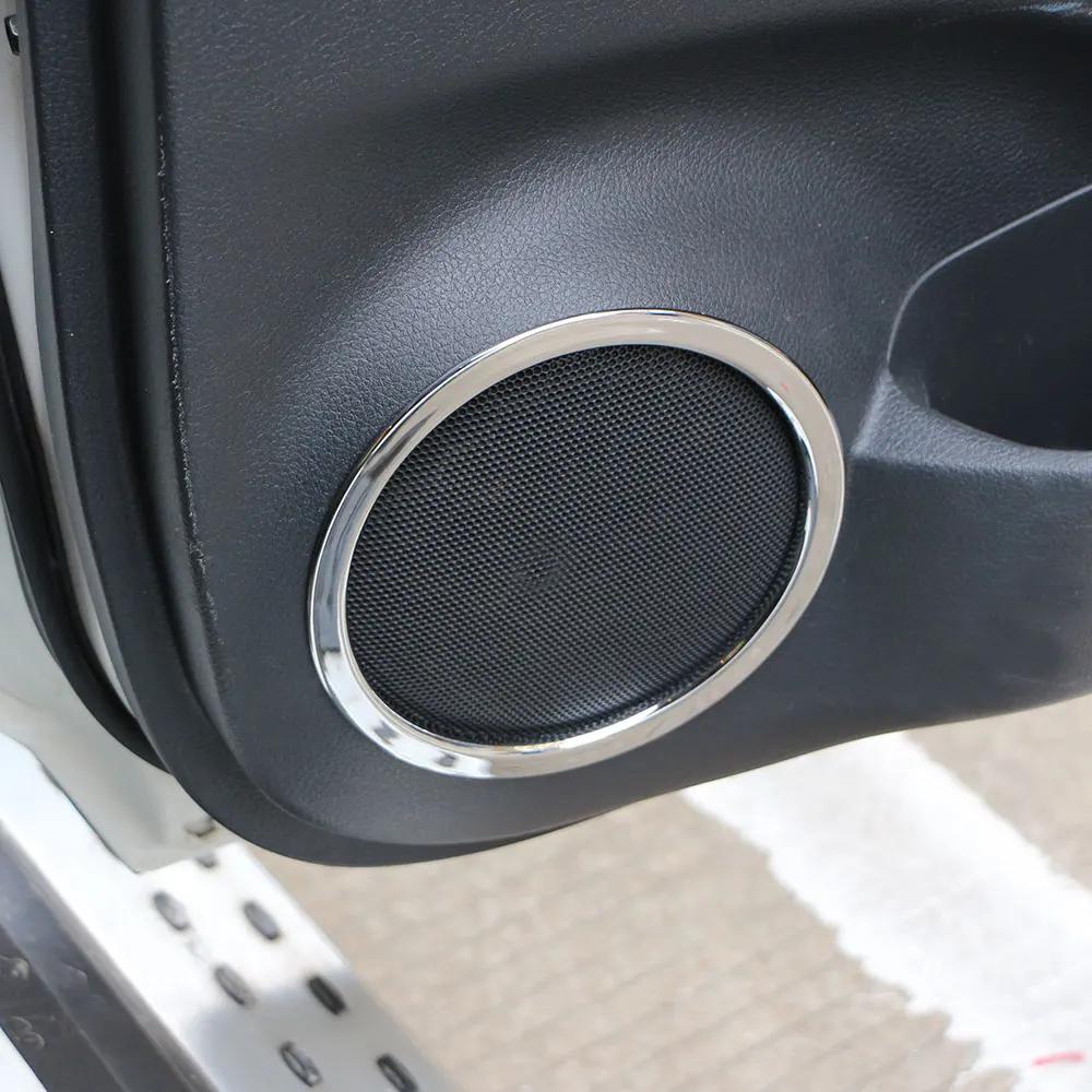 Car Door Radio Speaker Ring for Nissan X-Trail Xtrail T32 2014 - 2025 4Pcs ABS Stereo Cover Circle Sticker Accessories