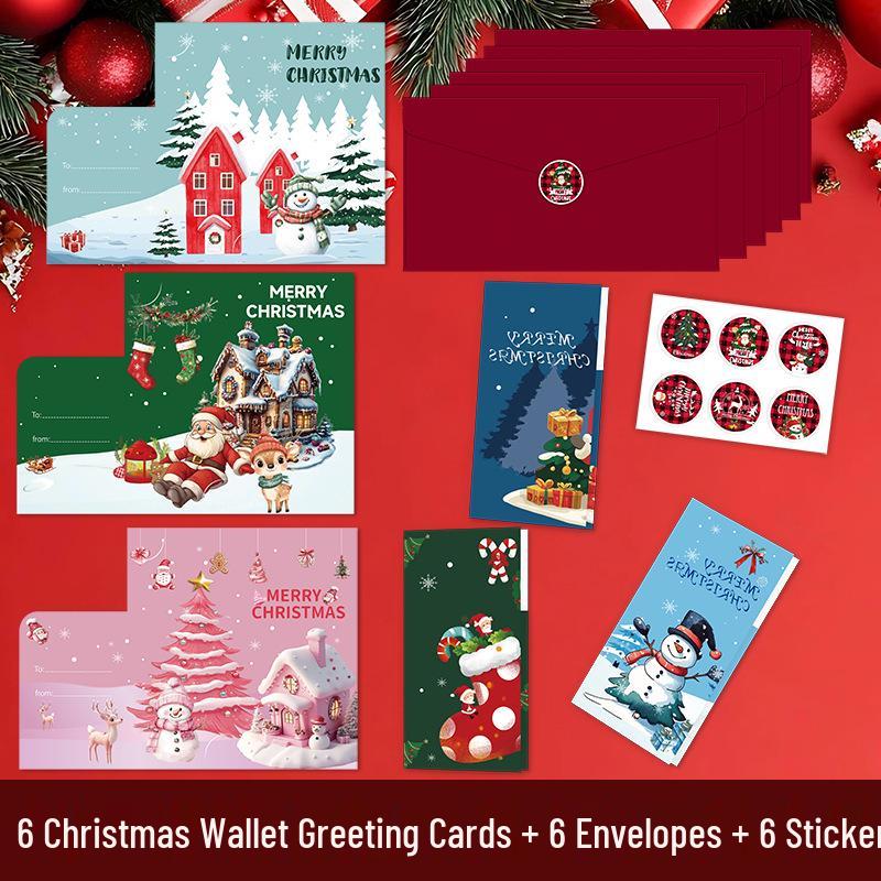 High-End Merry Christmas Money Clip Card Set