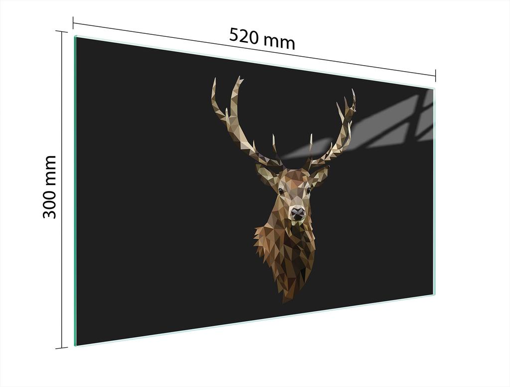 SZKLANA DESKA DO KROJENIA 52x30 JELEŃ