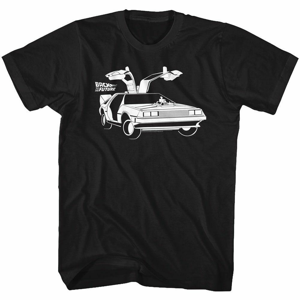 Back to the Future Car Adult T-Shirt S