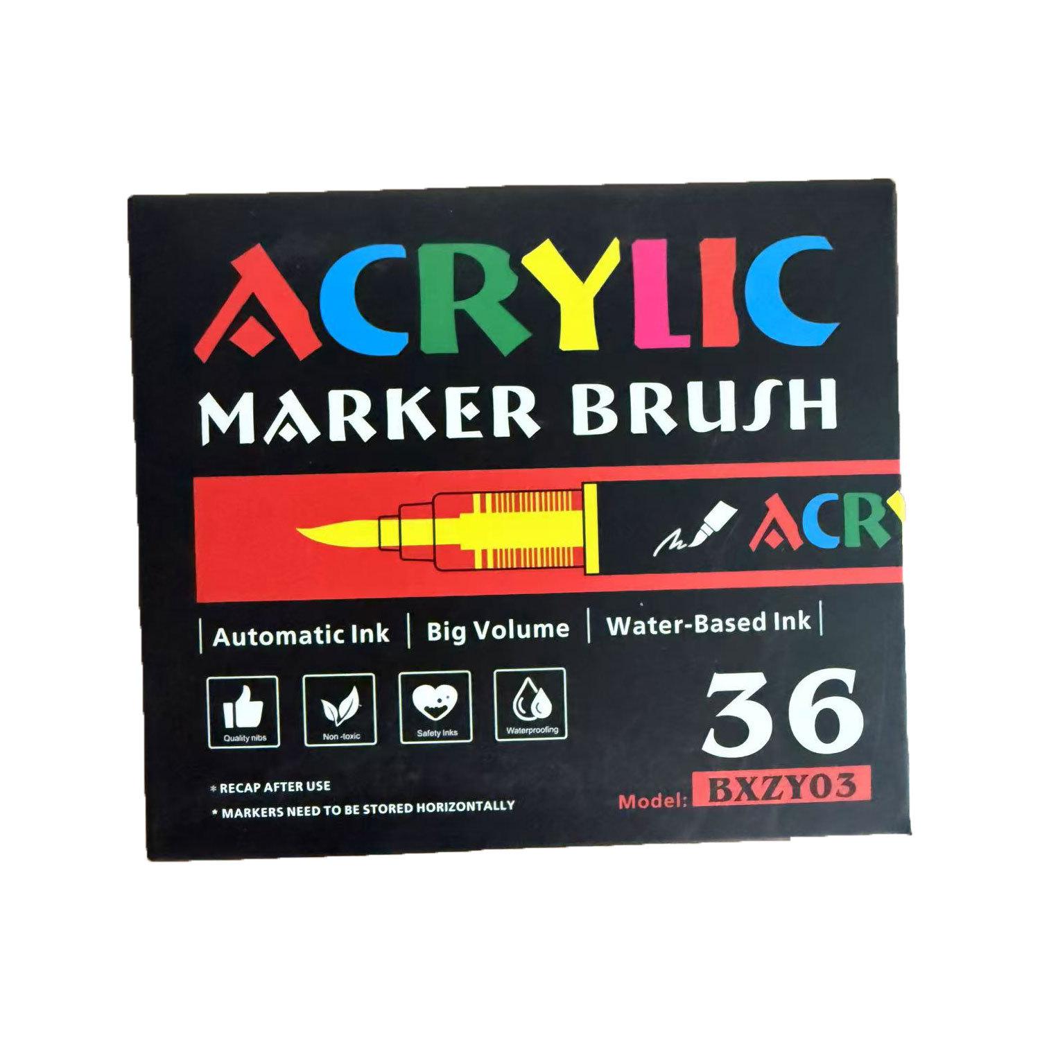 Детский многослойный водостойкий жидкий акриловый маркер - Непрозрачный, на водной основе, хлопковый стержень