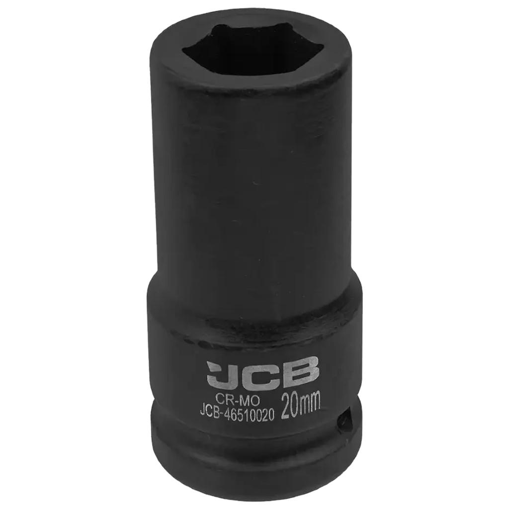 JCB 3/4" Cr-Mo Deep Impact Socket 6-Point 20mm Socket Wrench
