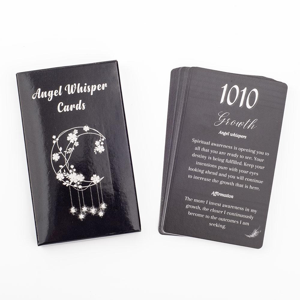 26Pcs Angel Whisper Cards English Version Fortune Telling Divination Tarot Board Game  Family Party Number Affirmation Card