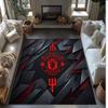 Manchester United Geprint Flanellen Vloerkleed Niet-Glijdend Zacht Polyester Vloerkleed Binnen Decoratie Mat voor Slaapkamer Woonkamer Bank