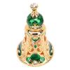 Vintage Enamel Perfume Bottle Middle Eastern   Exquisite Elegant Metal Refillable Perfume Bottle
