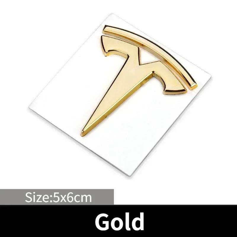 Car Sticker Tesla 5.6x6cm Metal Car Side Fender Emblem Window Sticker for Tesla Model 3 Y S X Roadster P75D P85D Whole Body Exte