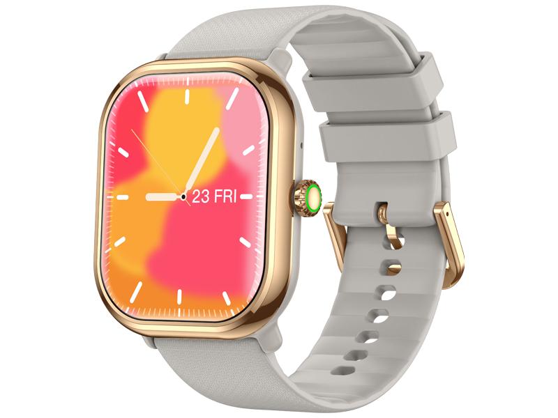 New Design Smart Watch 1.96-inch AMOLED Screen Always-on Display IP68 Waterproof Fashion Watches Fitness Smartwatch