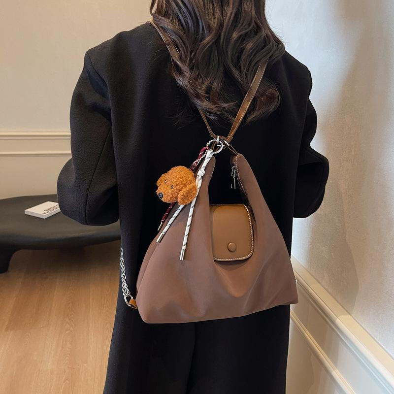 Fashion and leisure students class new large-capacity tote bag 2025 new retro autumn and winter backpack big bag