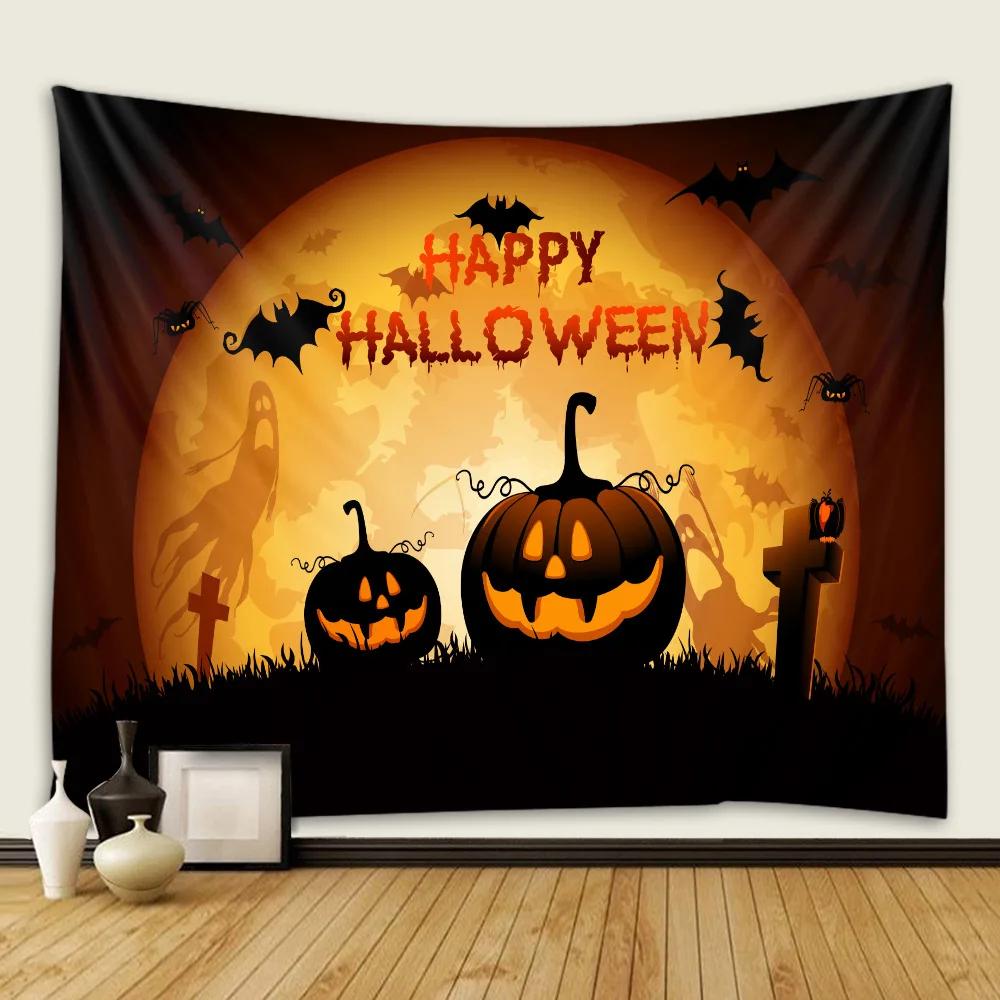 Tapestry Halloween Dekoracja Ściany Tło Domu Wisząca Tkanina Salon Pokój Tapestry Drukowanie Cyfrowe 3D Tapestry Imprezowe