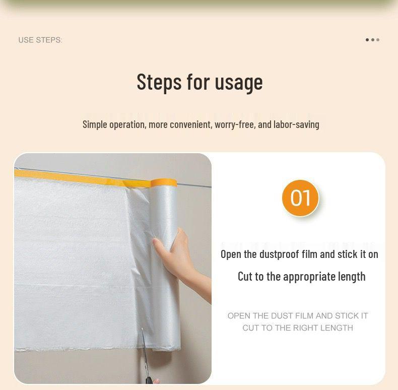 Transparent Dustproof Protective Film for Home Appliances and Furniture