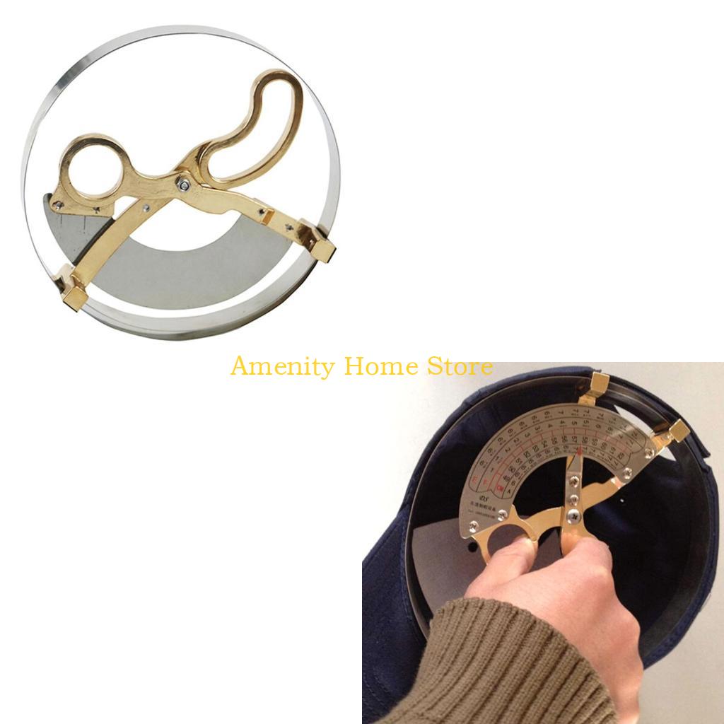 F26C Hat rule Scissor Type Circle Hat Hat Size Measuring Tool Hand Hold Millinery sizers 49-62cm/19.3-24inches