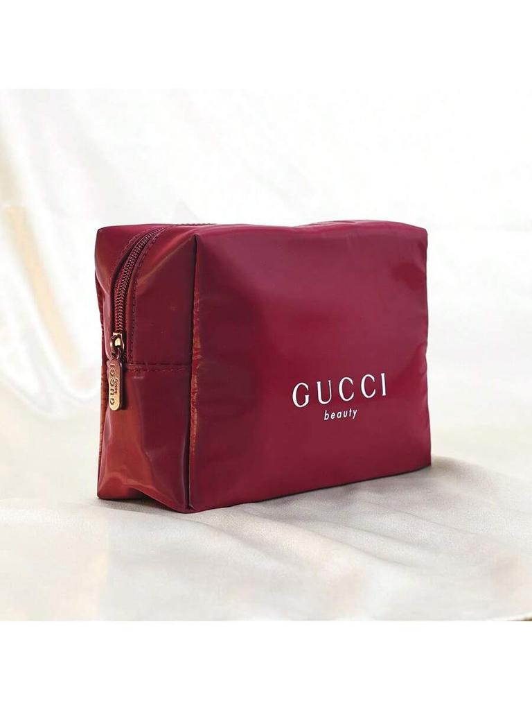Ladies Makeup Bag Storage Bag, Red Canvas, Large Capacity, Convenient To Carry, Elegant, For Daily Use, Traveling, Versatile Style GUCCI-GIFT-38