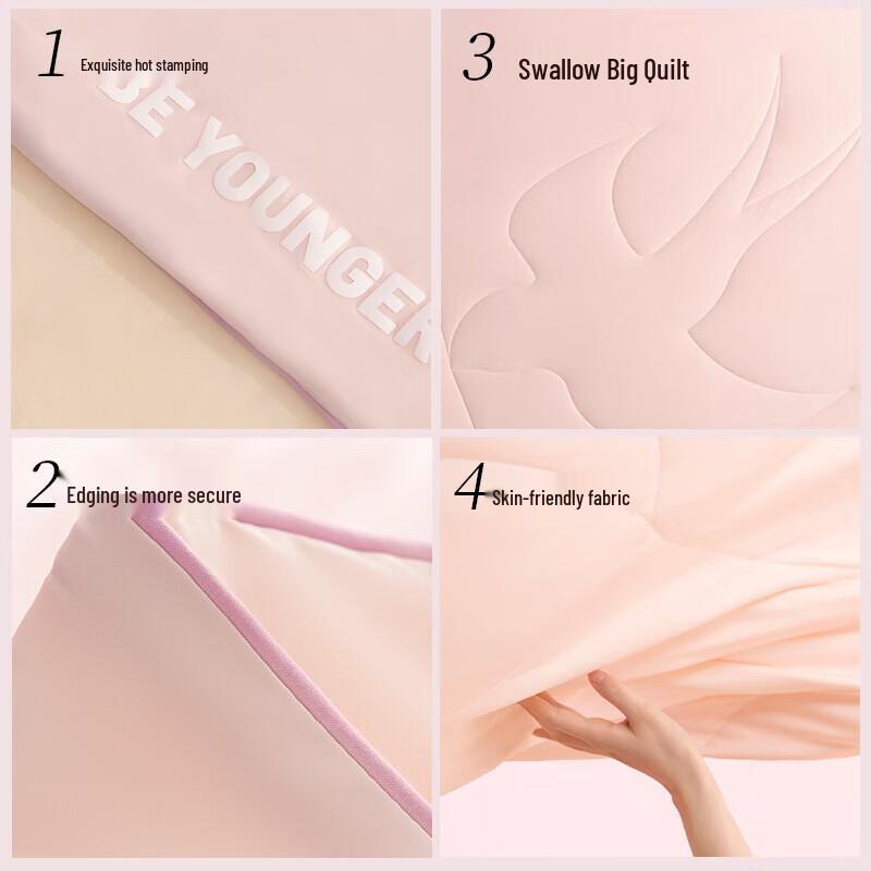 Kühlende Sommerdecke aus Seidenmischung