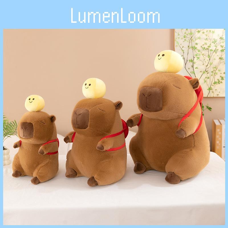 Tennis Capybara Table Backpack Plush Toy Cartoon Children Birthday Gift Doll